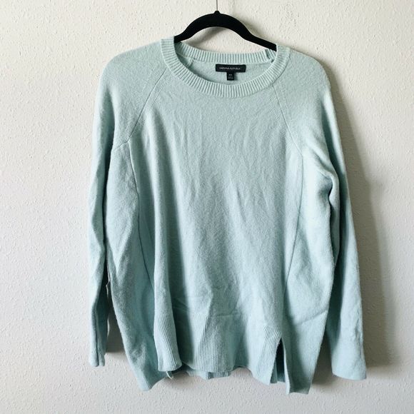 Banana Republic Wool Split Hem Boyfriend Sweater - Picture 2 of 6